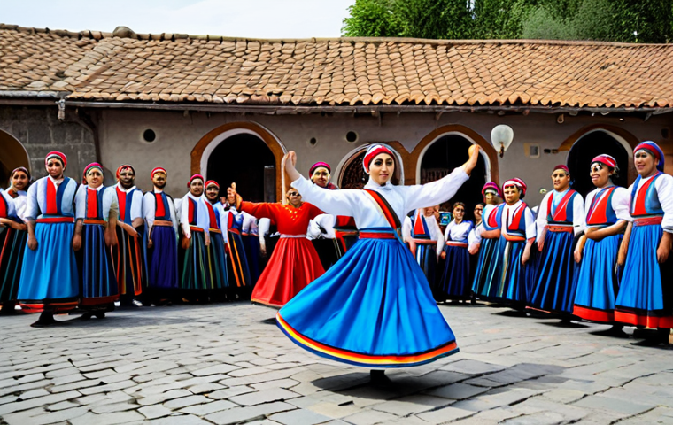 아르메니아 민속춤 종류 - **Armenian Folk Dance Performance:** "A group of Armenian dancers performing a traditional folk danc...