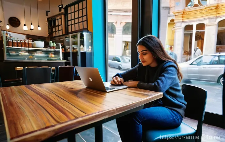 아르메니아 디지털 노마드 생활 - **A Digital Nomad's Productive Morning in Yerevan:**
    A young adult digital nomad, casually dress...